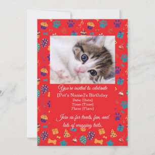 Invitación personalizable para la fiesta de cumple