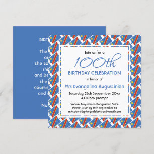 Invitación Personalizable Patriótico CONGO RDC CUALQUIER EDAD