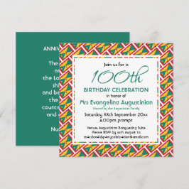 Invitación Personalizable Patriótico GRENADA CUALQUIER AÑO