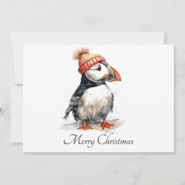Invitación personalizable Puffin de navidades