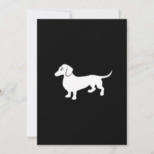 Invitación Personalizable simple de Dachshund