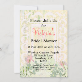 Invitación Personalizable Tropical Victoriano Bridal Party -