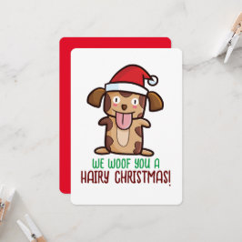 Invitación Personalizable Wish you Hairy Navidades