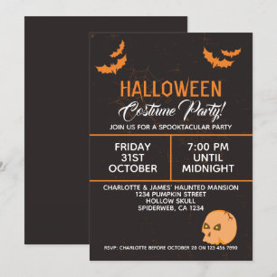 Invitación Personalización De La Festividad De Halloween