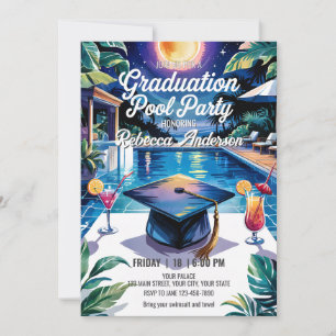 Invitación Personalización de la vibrante fiesta de graduació