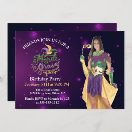 Invitación Personalización de mascaradas de fotografía máscar