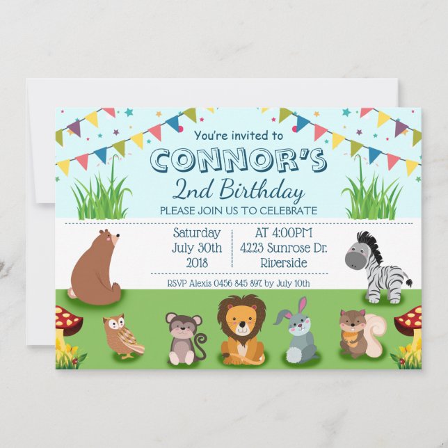 Invitación Personalización del cumpleaños del Personalizado d (Anverso)