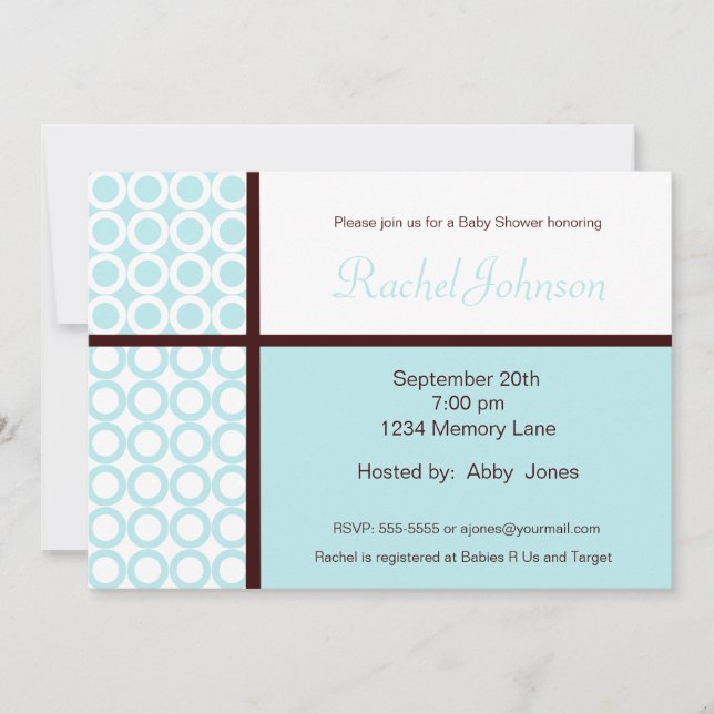 Invitación personalizada a Baby Shower (Anverso)