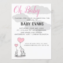 Invitación personalizada a Baby Shower