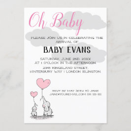 Invitación personalizada a Baby Shower