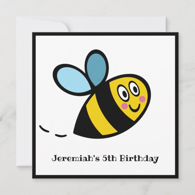 Invitación personalizada a Bumblebee (Anverso)