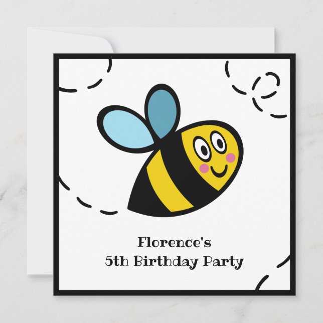 Invitación personalizada a Bumblebee (Anverso)
