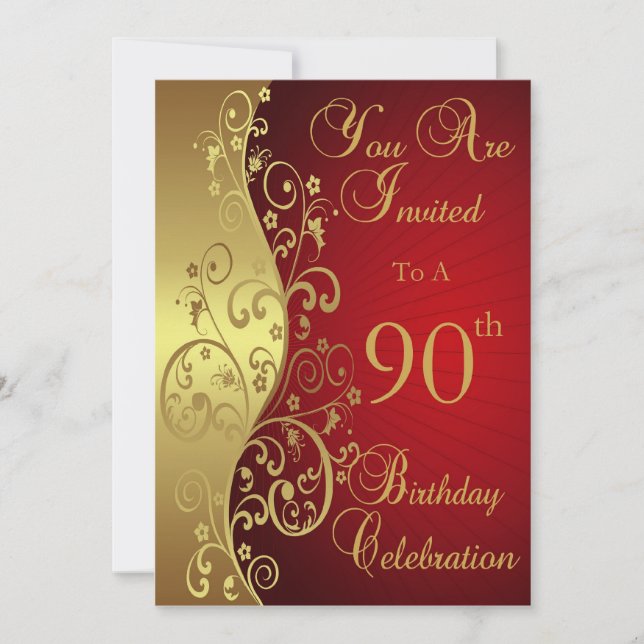 Invitación personalizada a la celebración de cumpl (Anverso)
