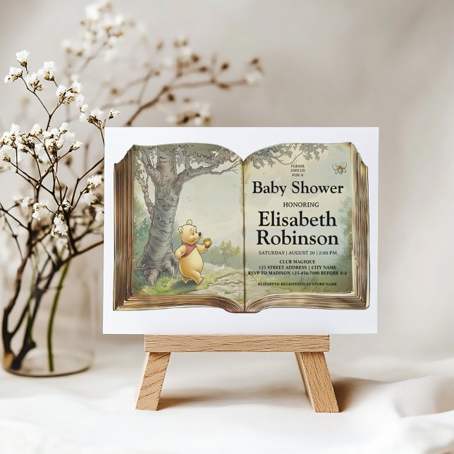 Invitación personalizada a la ducha de oso de pelu (Subido por el creador)