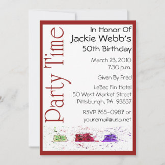 Invitación personalizada a la fiesta de cumpleaños