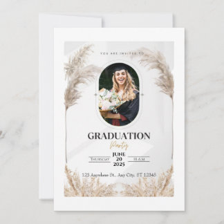 Invitación personalizada a la fiesta de graduación