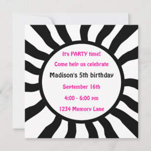 Invitación personalizada a la quinta fiesta de cum