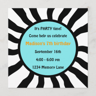 Invitación personalizada a la séptima fiesta de cu