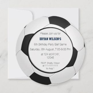 Invitación personalizada al tema del fútbol Fiesta