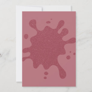 Invitación Personalizada con Brillo Rose Gold