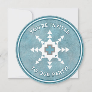 Invitación Personalizada Copo de Nieve de Invierno