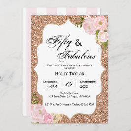 Invitación personalizada de 50 años