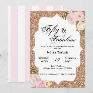 Invitación personalizada de 50 años