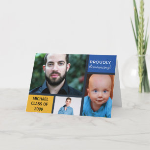 Invitación personalizada de anuncio de graduación