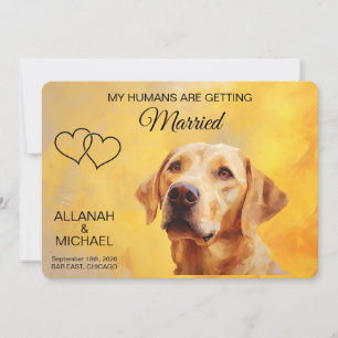 Invitación Personalizada de Boda de Perro para Gua