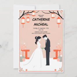 Invitación personalizada de bodas de Studio Ghibli