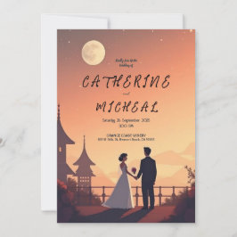 Invitación personalizada de bodas de Studio Ghibli