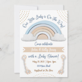 Invitación personalizada de Boho Baby Shower