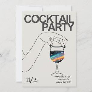 Invitación personalizada de cóctel Party
