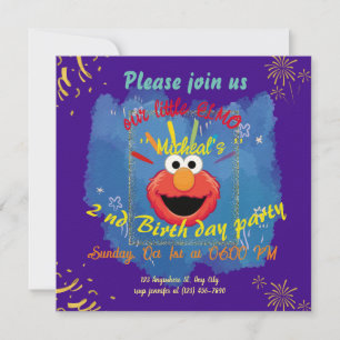 INVITACIÓN PERSONALIZADA DE CUMPLEAÑOS DE ELMO