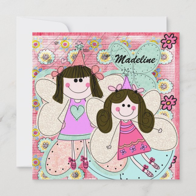 Invitación personalizada de cumpleaños de la princ (Anverso)