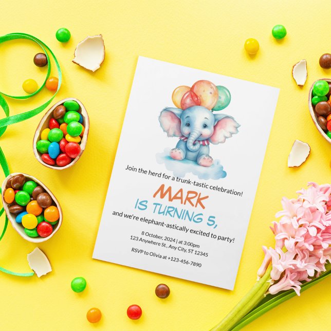 Invitación personalizada de cumpleaños de Safari l (SAFARI BOY BIRTHDAY INVITATION)