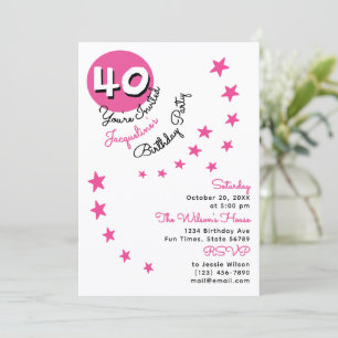 Invitación personalizada de cumpleaños feliz númer
