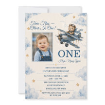 Invitación personalizada de cumpleaños número uno 