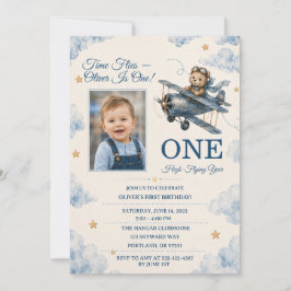 Invitación personalizada de cumpleaños número uno 