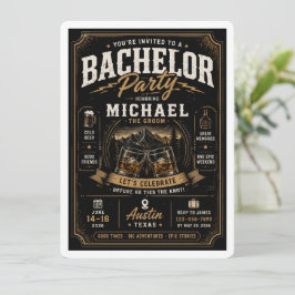 Invitación personalizada de despedida de soltero