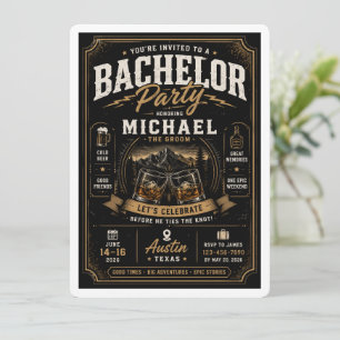 Invitación personalizada de despedida de soltero