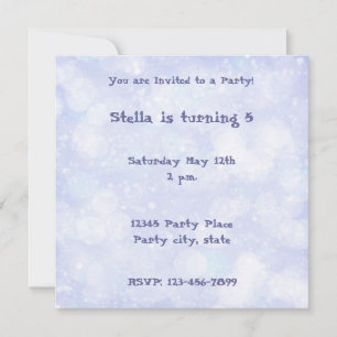 Invitación personalizada de Dreamy Lilac