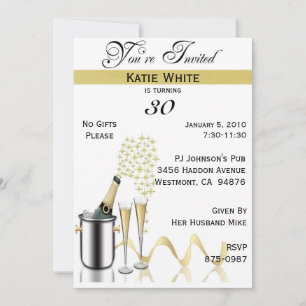 Invitación personalizada de Fiesta de cumpleaños n