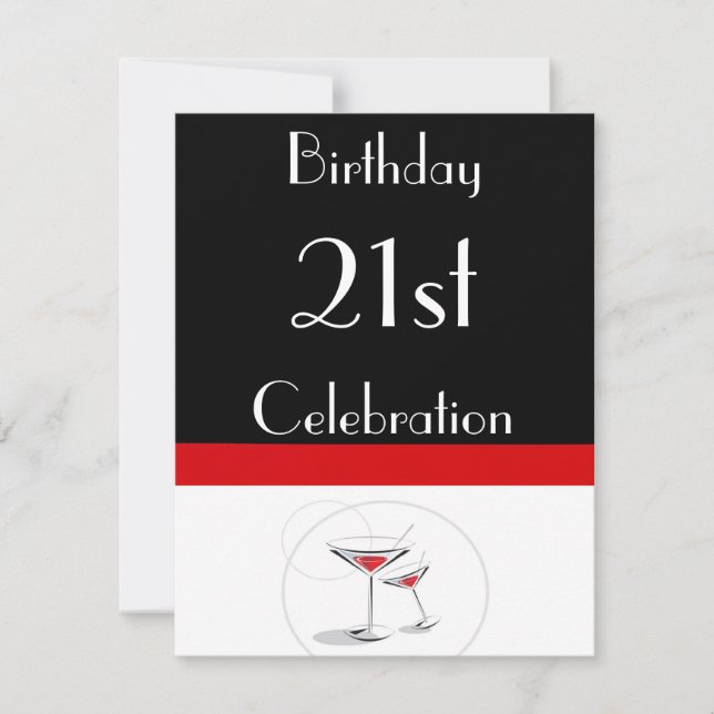 Invitación personalizada de Fiesta de cumpleaños n (Anverso)