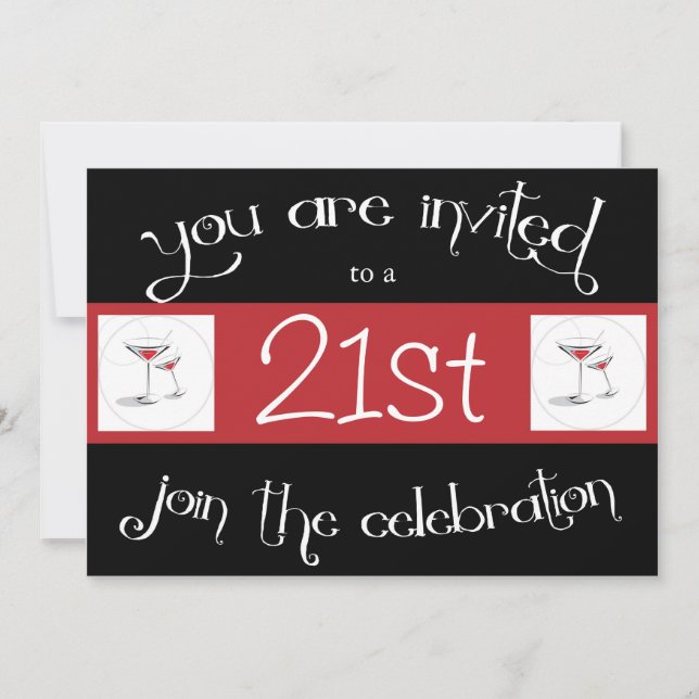 Invitación personalizada de Fiesta de cumpleaños n (Anverso)