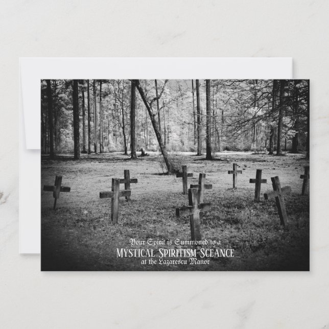 invitación personalizada de fiesta de Halloween co (Anverso)