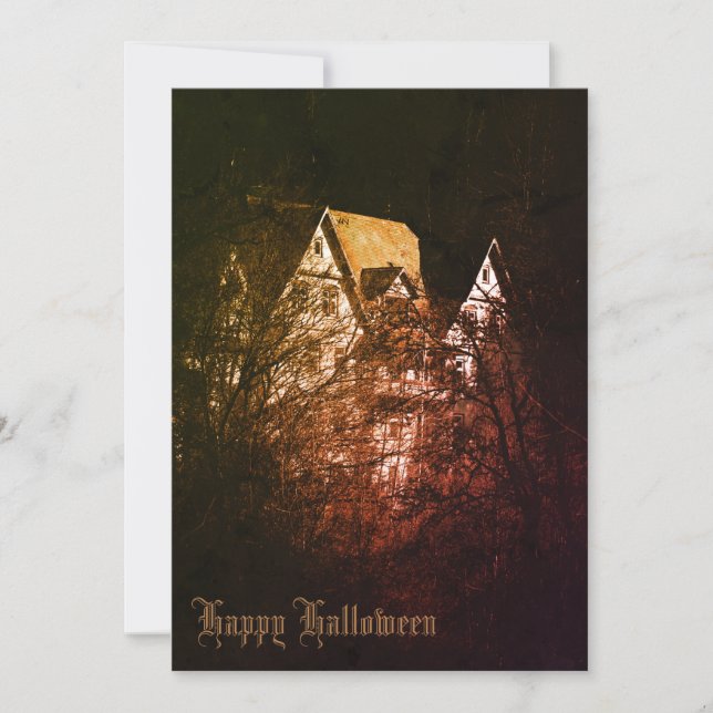 Invitación personalizada de fiesta de Halloween vi (Anverso)