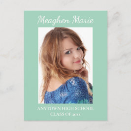Invitación personalizada de graduación en verde me