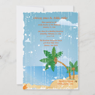 Invitación personalizada de Grunge de Playa
