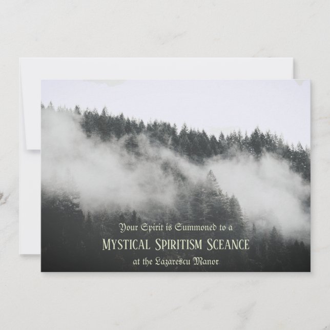 invitación personalizada de Halloween antigua (Anverso)